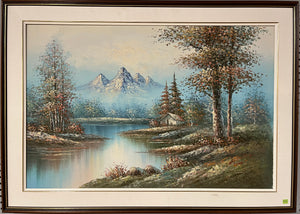 Large Mountain and Forest Artwork