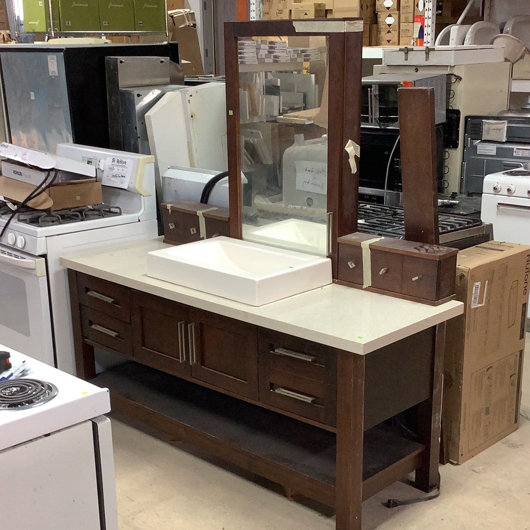 Large Granite Counter Bathroom Vanity – Habitat for Humanity Greater ...