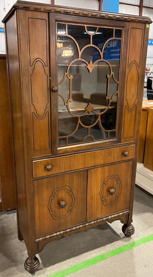 Antique Buffet with Ornate Detailing