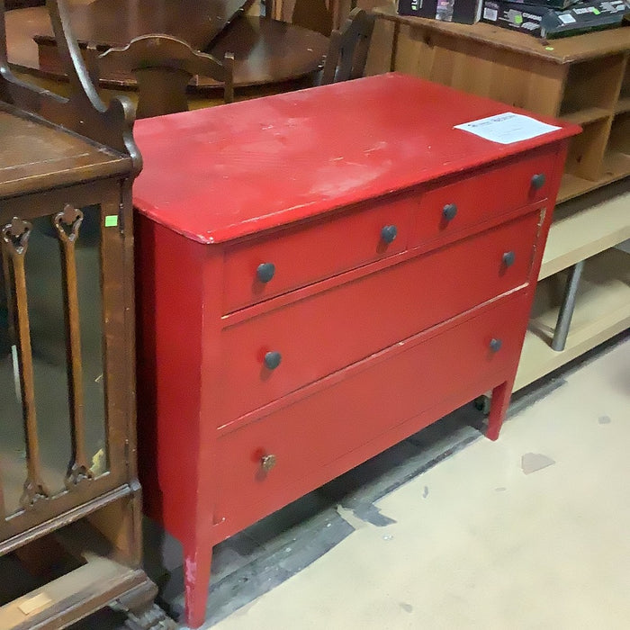 Red Dresser