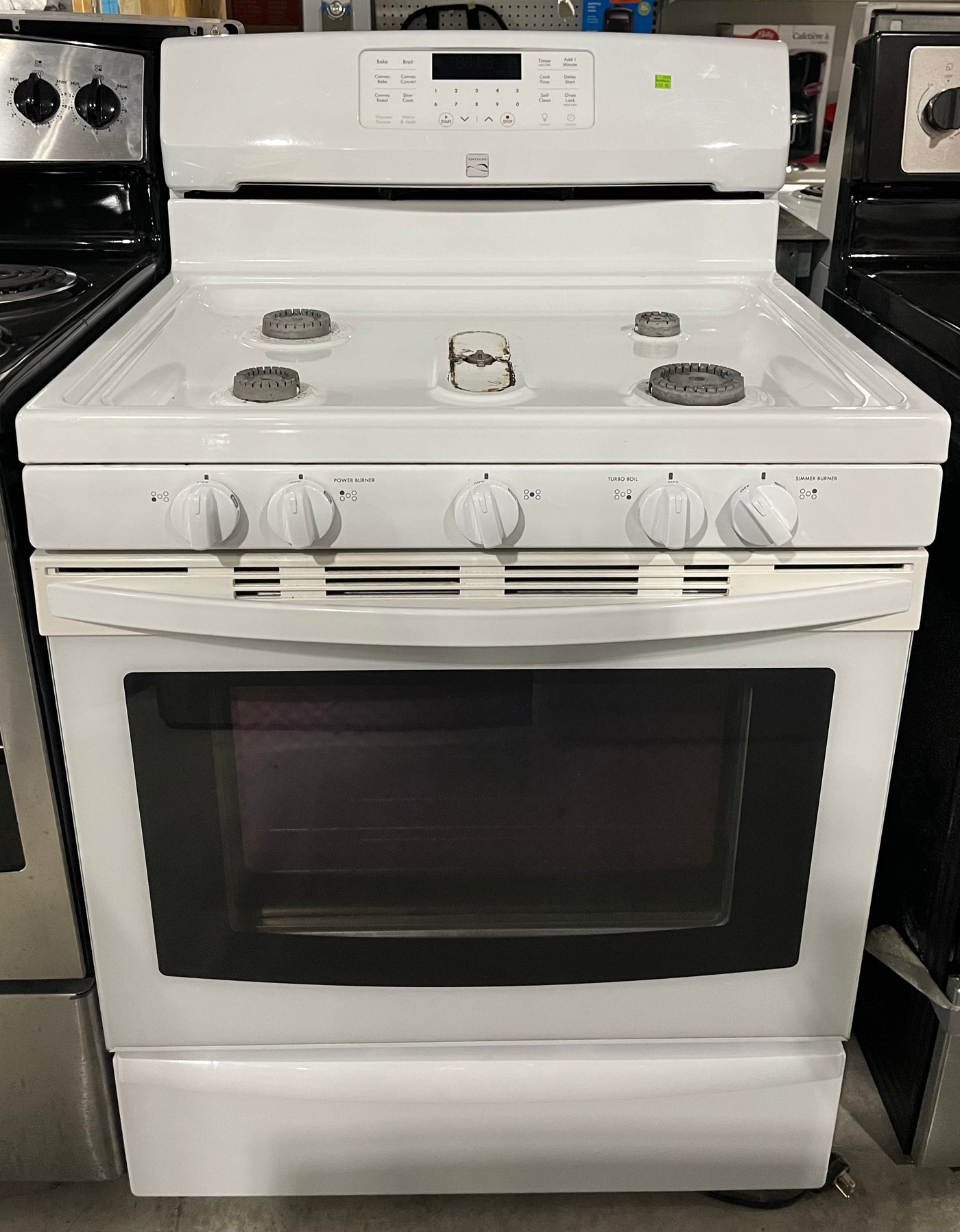 Kenmore gas deals stove white