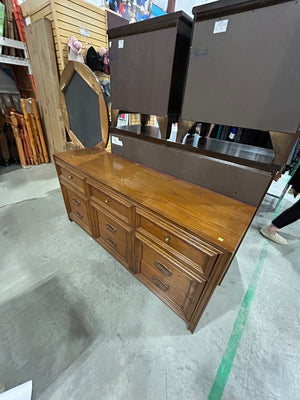 Nine Drawer Solid Wood Dresser