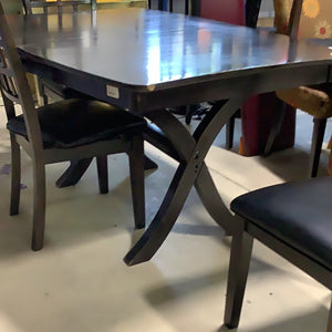 Black Wood Dining Set