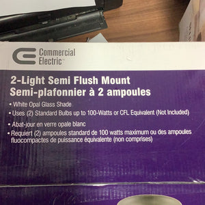 2 Light Semi Flush Mount