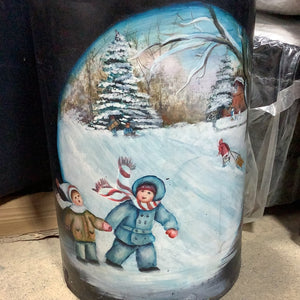 Vintage Painted Milk Can