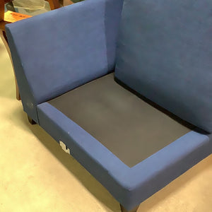 Blue Armless Sofa