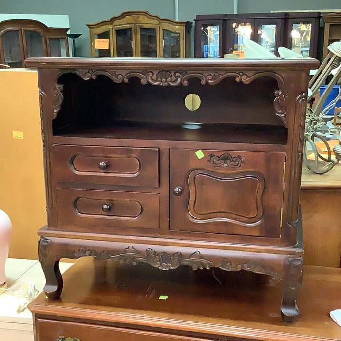 Hand Carved TV Stand