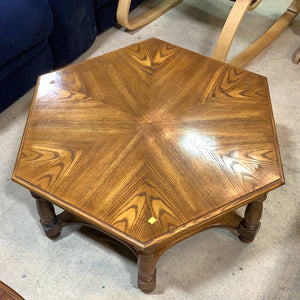 Hexagonal Ratan Coffee Table