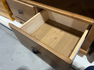 Wood Coffee Table with 2-Drawers