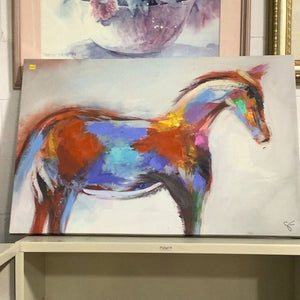 Abstract Horse Print