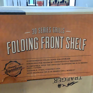 Folding BBQ shelf