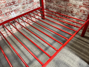 Red Metal Loft Bed
