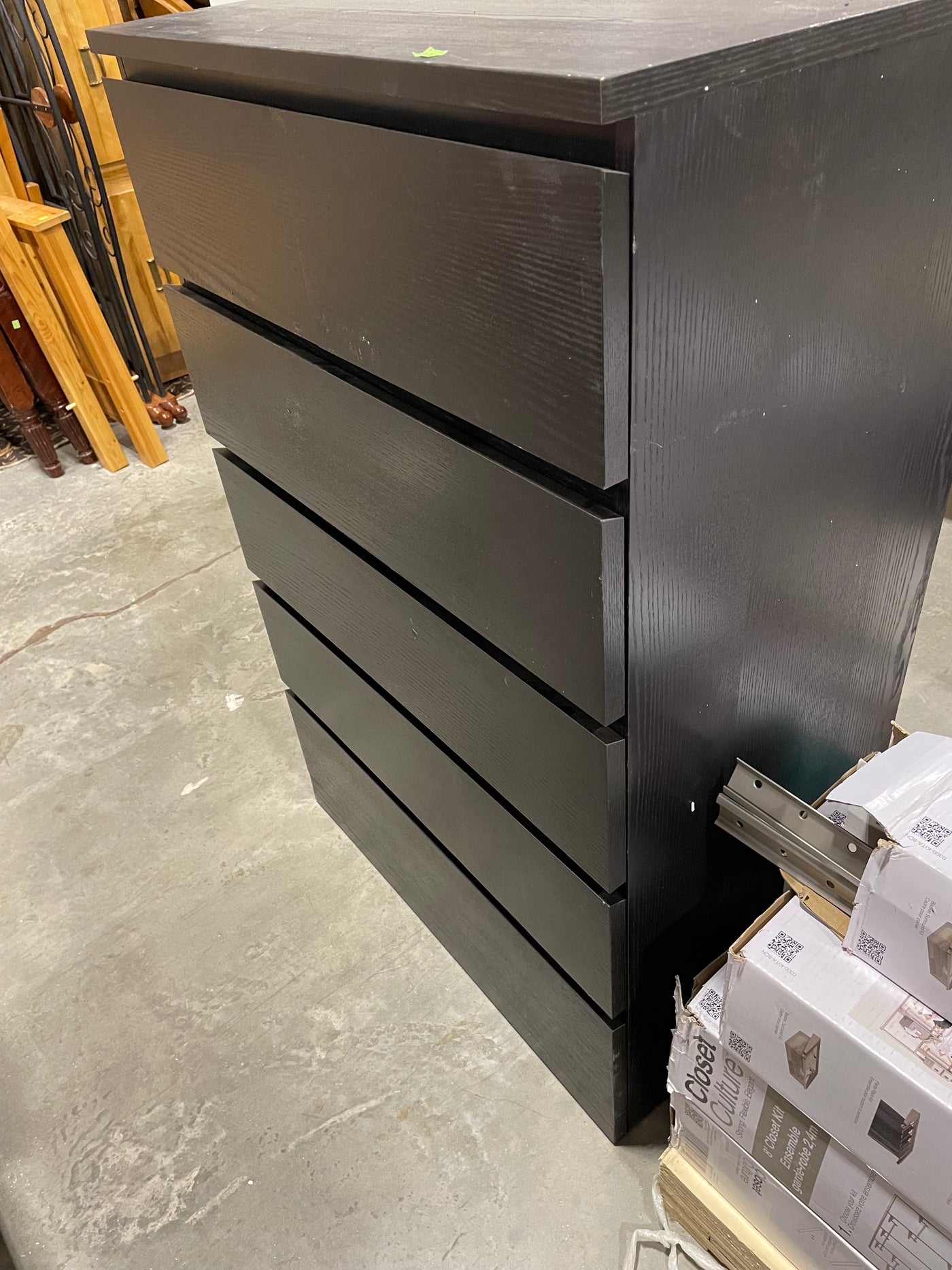 Black MALM Dresser Habitat for Humanity Greater Ottawa ReStore