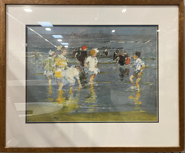 Kids Playing in the Water Artwork