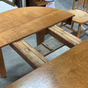 Wheeled Extending Dining Table