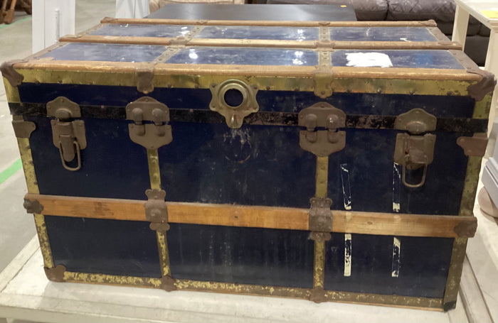 Blue Steamer Trunk