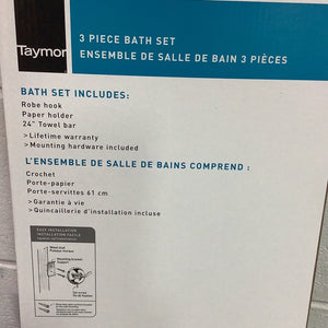 Taymor 3 Piece Bath Set