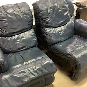 Blue Twin Recliner