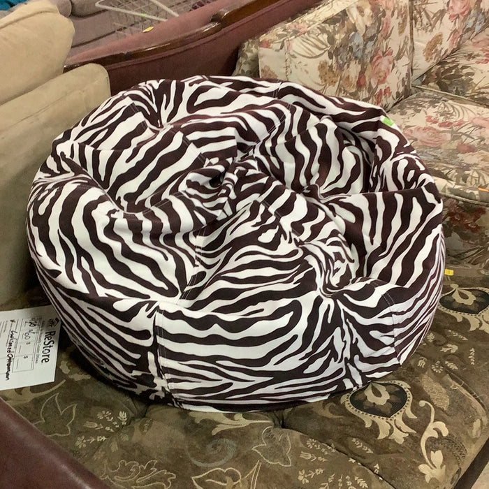 Zebra Bean Bag