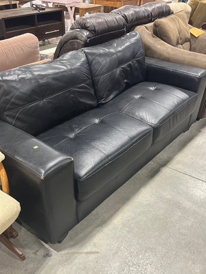 Black Leather Loveseat