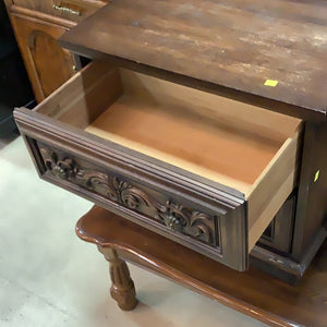 Carved Nightstand