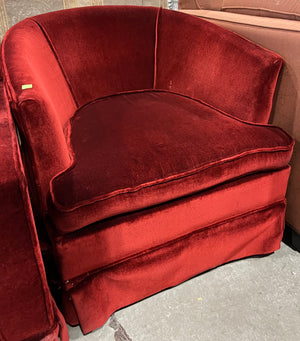 Faded Velvet Tub Chair