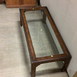 Clear Top Coffee Table