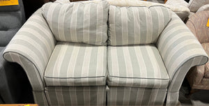 Grey & Beige Striped Couch