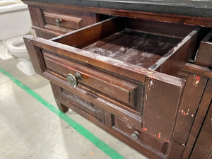 Granite Vanity with Double Sink