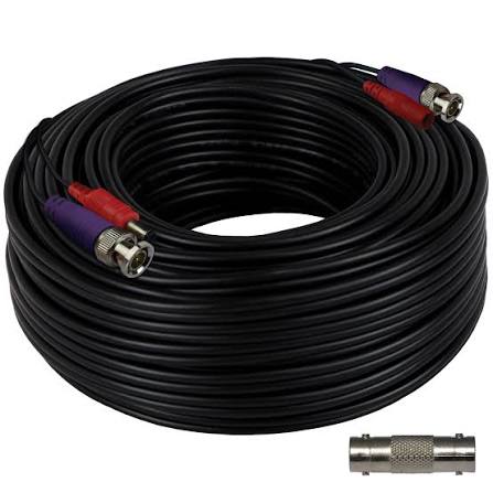 100 ft In-Wall Rated BNC Video-Power Extension Cable