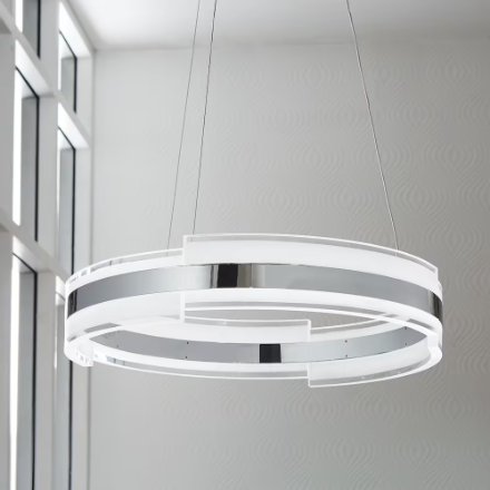 Home Decorators Chrome LED Pendant