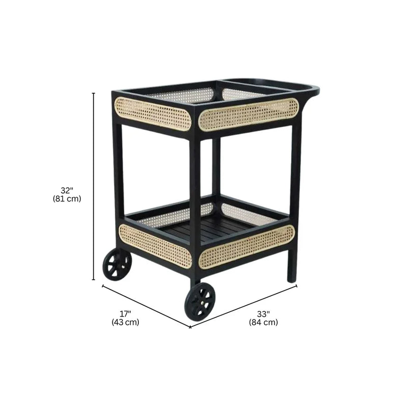 NOIR Trolley Bar Cart