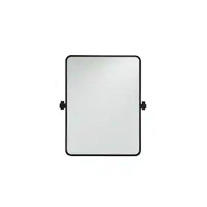 GlucksteinElements Westbury Metal Matte Black Frame Pivot Mirror