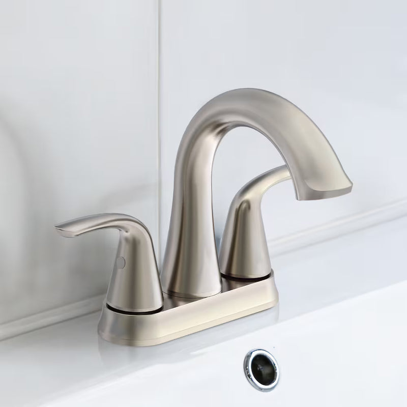 Glacier Bay Irena 4-inch Centerset 2-Handle Bathroom Faucet