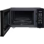 Black Countertop Microwave with 6 Pre-Programmed Cooking Modes