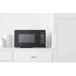Black Countertop Microwave with 6 Pre-Programmed Cooking Modes
