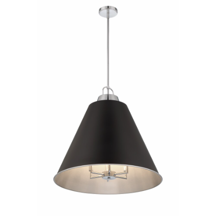 GlucksteinElements Allegra 6-Light Black Pendant Light