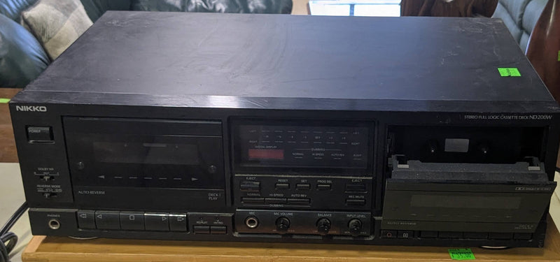 Vintage Nikko ND-200W Dual Cassette Deck