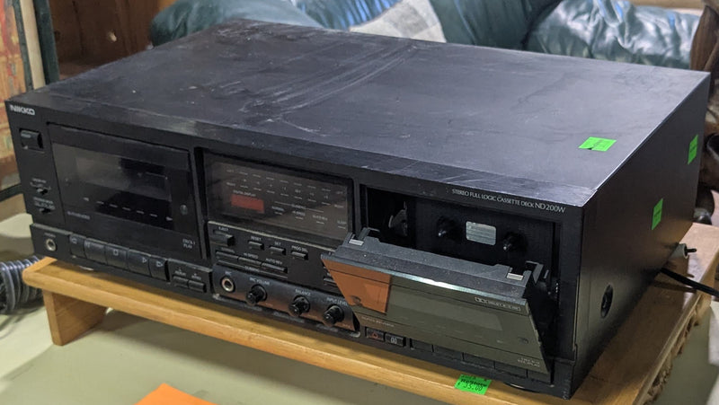 Vintage Nikko ND-200W Dual Cassette Deck