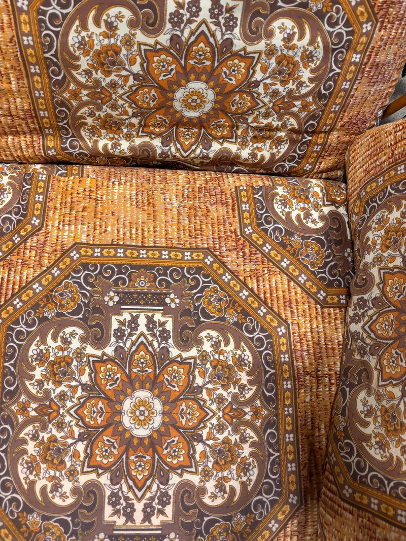 Mid-cenury Rattan Two-Seater Sofa