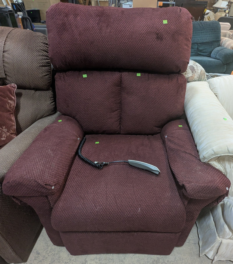 Burgundy Power Recliner
