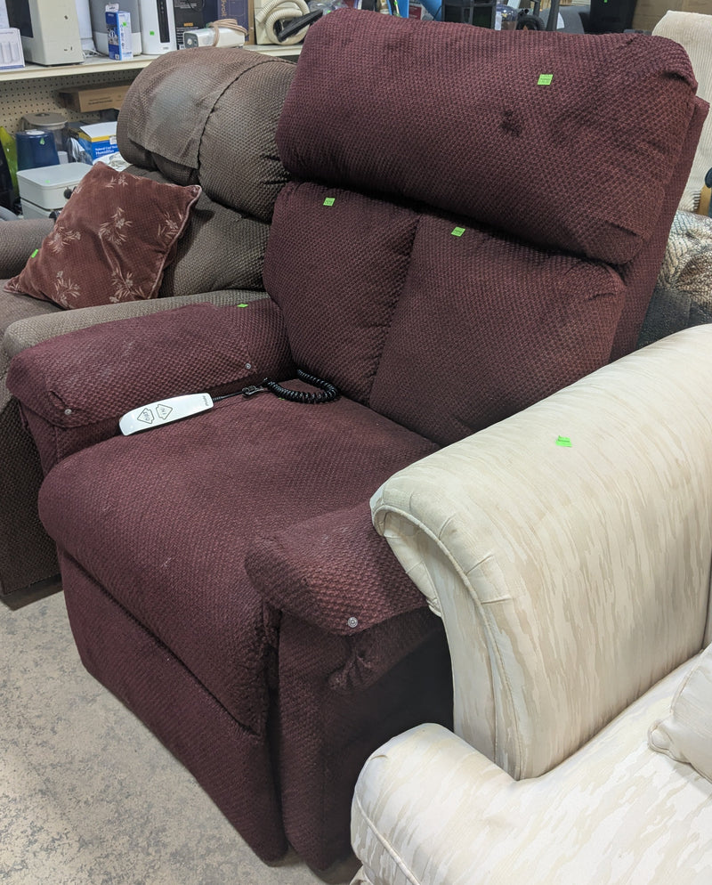 Burgundy Power Recliner
