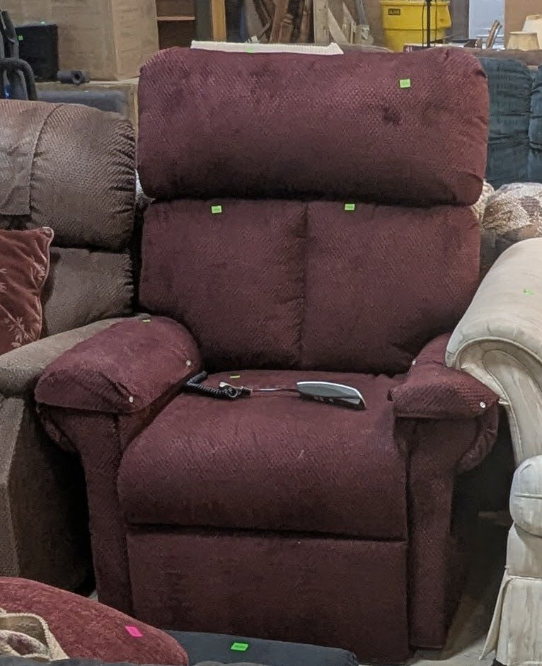 Burgundy Power Recliner