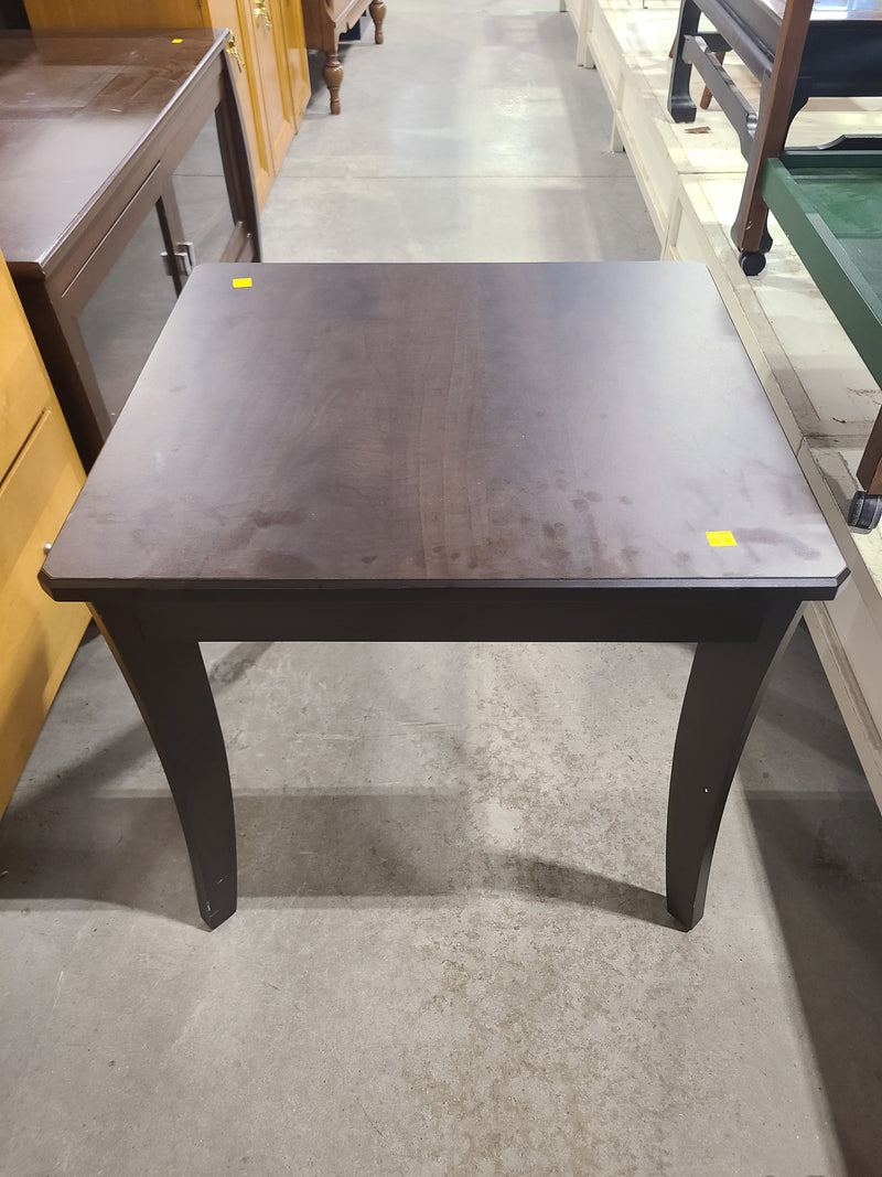 Contemporary Espresso Square Accent Table