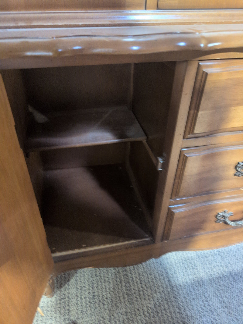 Vintage Wooden Buffet and Hutch