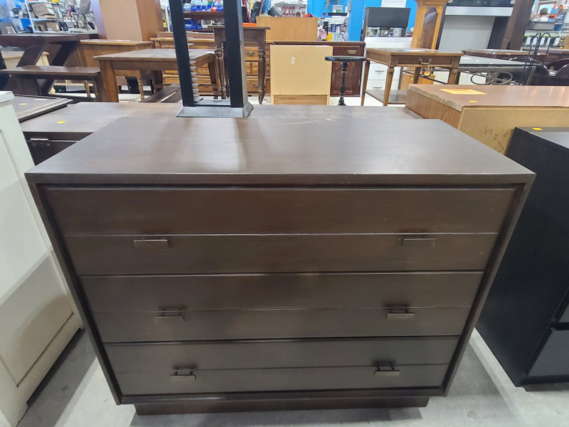 Mid-Century Modern Brown 3-Drawer Dresser