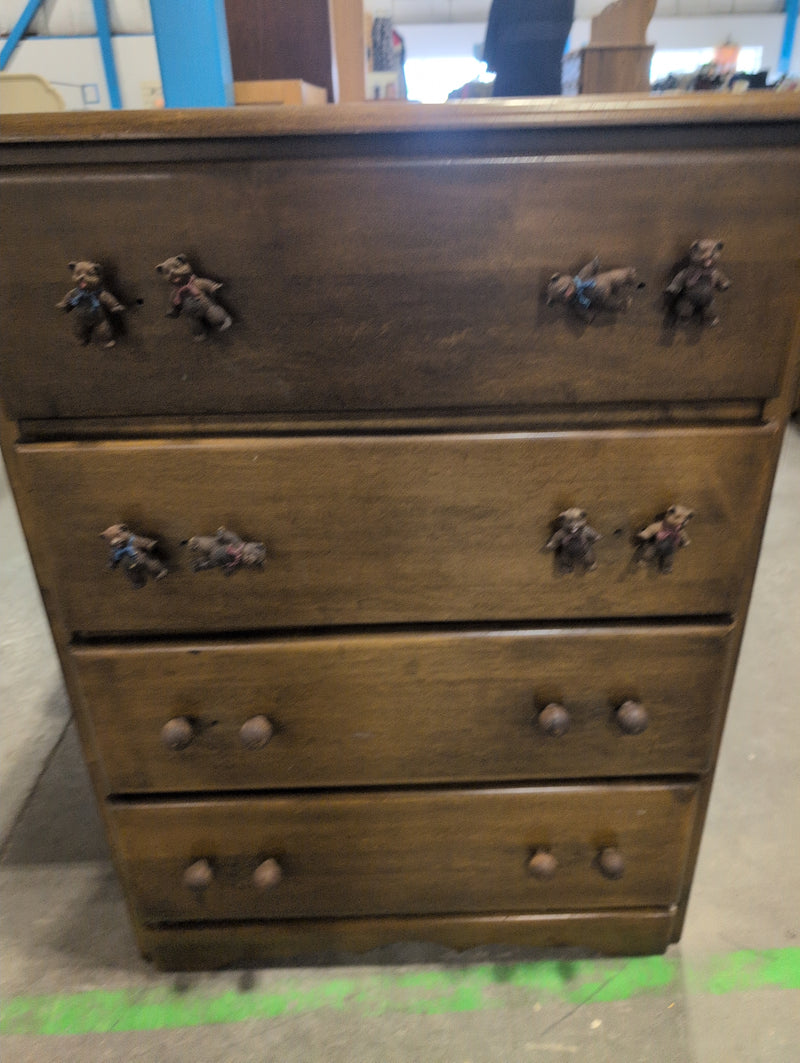 Warm Brown MCM 4 Drawer Dresser