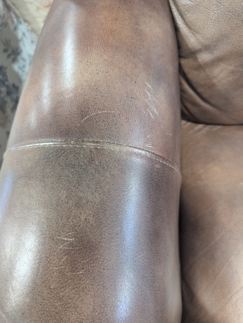 Fancy LA-Z-BOY Leather Reclining Rocking Armchair with Retractable Footrest