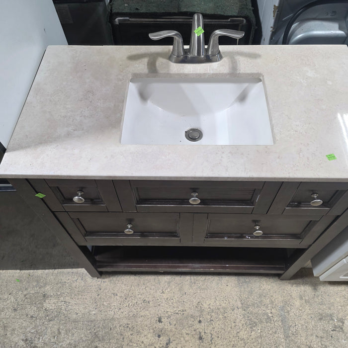 Dark Brown Bathroom Vanity
