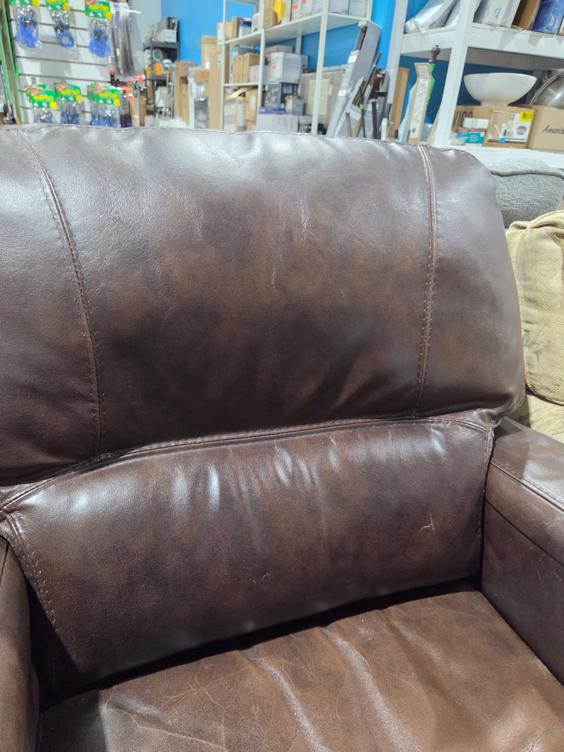 Faux Leather Armchair